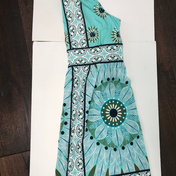 Sundress from Maggie London In Turquoise Print - Picture 2 of 8